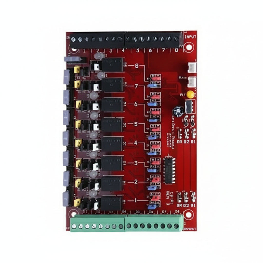 LifeSafety Power C8P-BOXED 8-Output Power Lock Control Distribution Module, 2.5A per Output