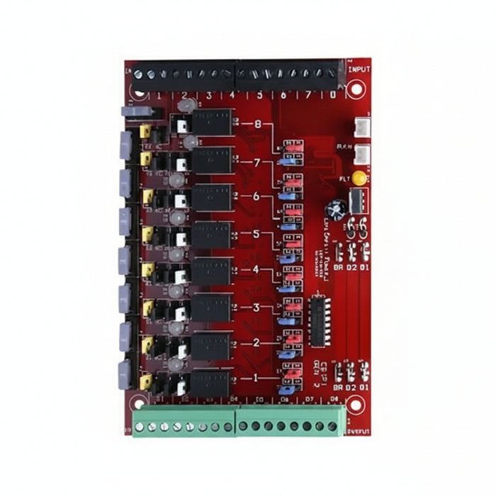 LifeSafety Power C8P-BOXED 8-Output Power Lock Control Distribution Module, 2.5A per Output