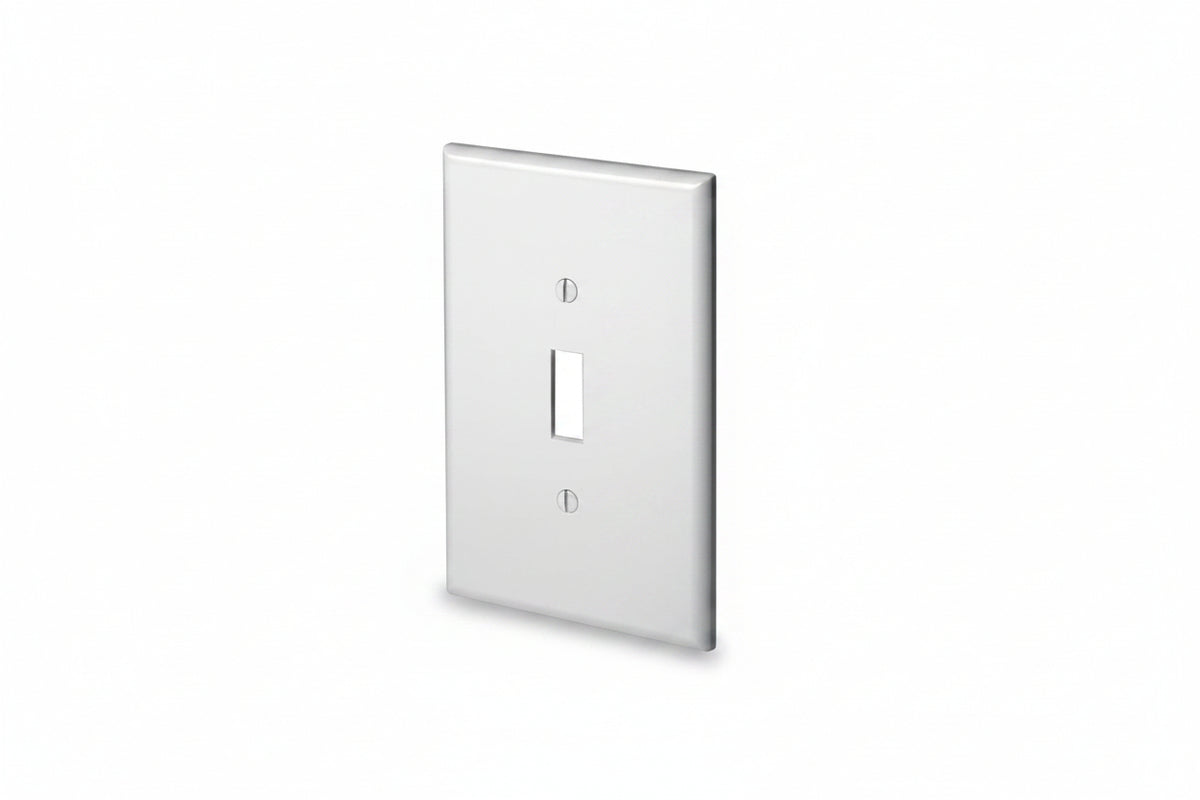 Leviton 88101 Oversized White Wall Plate for Single Toggle Switch