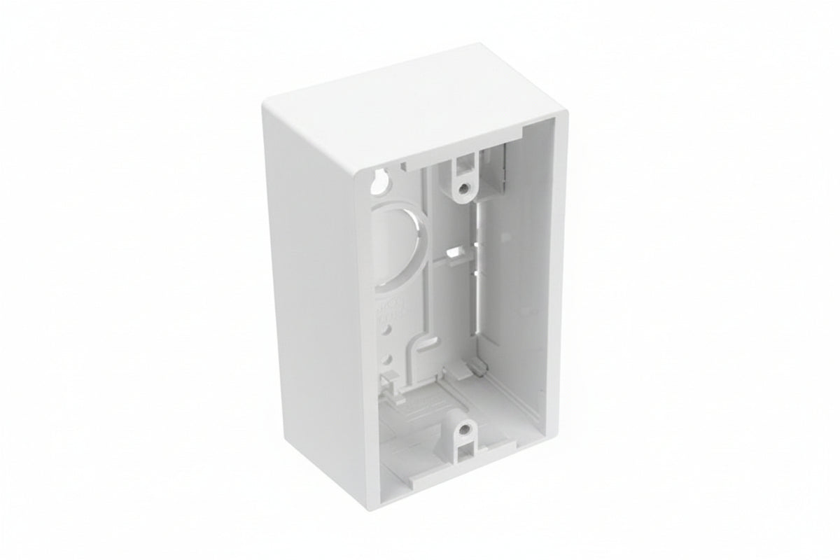 Leviton 42777-1WA Single-Gang, Surface-Mount Back Box, 1.89" Box Depth, White