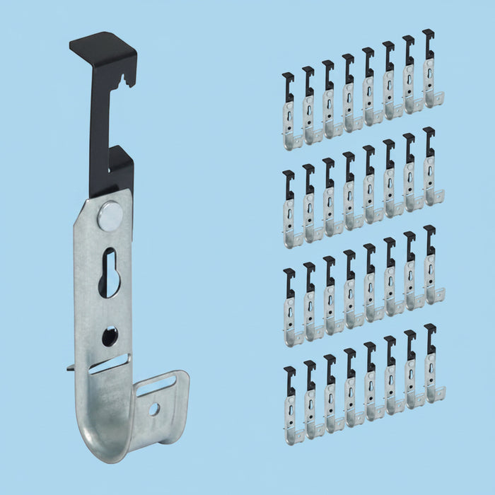 ICC ICCMSJHW22 Batwing J-Hook 3/4" without Retainer Clip for Hanging Cable to Hanger Wire and Threaded Rod, Rust-Resistant, 25-Pack, Galvanized Steel