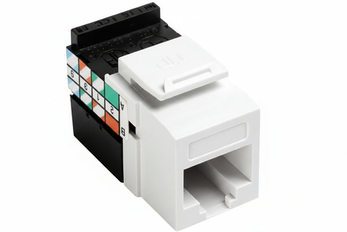 Leviton 5G108-RW5 GigaMax CAT5e QuickPort Jack, White