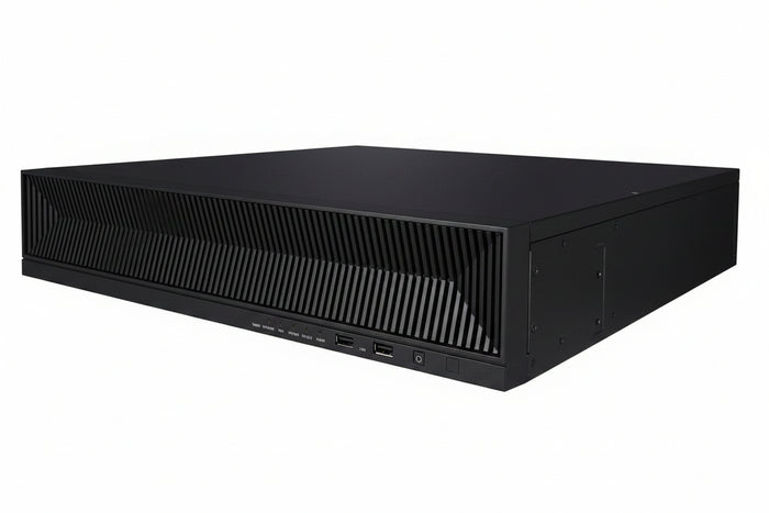 Hanwha XRN-1620SB1 X-Series 4K 16-Channel H.265 PoE+ NVR with AI Search, 140Mbps, 8TB HDD, Black