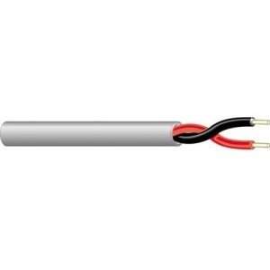 25226BGY1000 West Penn 14 AWG 2-Conductor Stranded Plenum Audio Cable 1000 ft Gray
