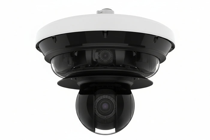 Hanwha PNM-C34404RQPZ 2MP 4-Channel Outdoor IP Dome Camera with 3.3-5.7mm Lens