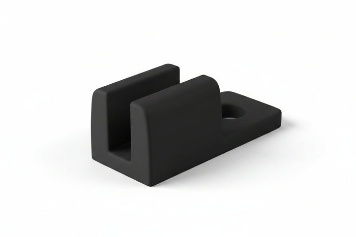 HellermannTyton CTAM10C2 Cable Tie Anchor Mount, 0.17-Inch Mounting Hole, PA66, Black