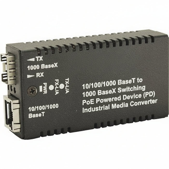 Lantronix M/GE-ISW-SFP-01-URX Media Converters 10/100/1000BaseTX to 1000Base SFP Industrial Uni Directional RX
