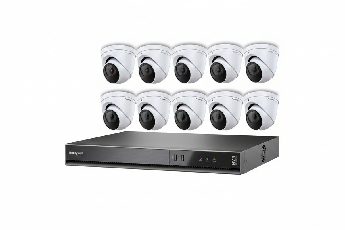 Honeywell HN35080202E65PK 35 Series Video Surveillance Kit with (6) 5MP Day-Night Ball Cameras and (1) 8-Channel NVR