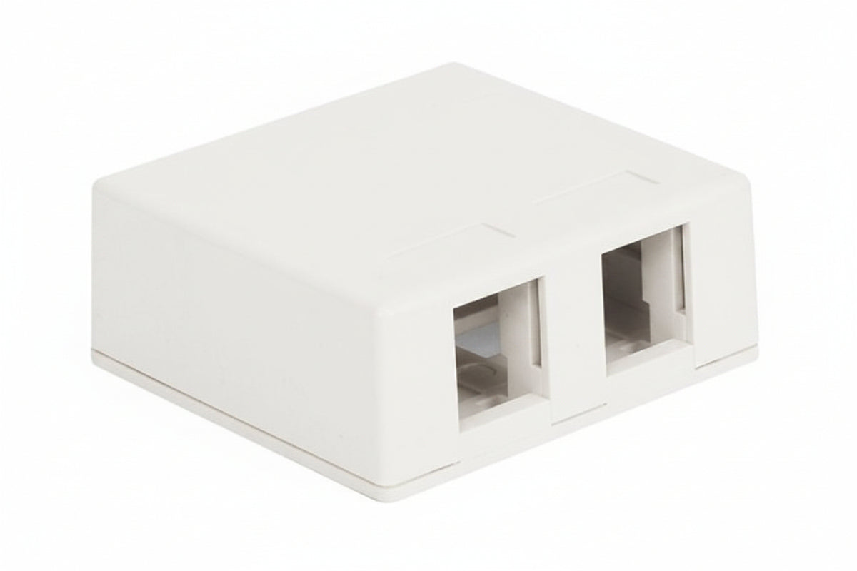 ICC IC107SB2WH Surface Mount Box, Ports, White