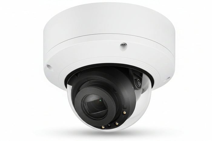 Hanwha XND-6081REV X-Series 2MP IR Indoor Vandal Dome Camera with PoE Extender 2.8-12mm Varifocal Lens, White