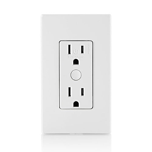 Leviton D215R-1BW Decora Smart Wi-Fi Tamper-Resistant Outlet