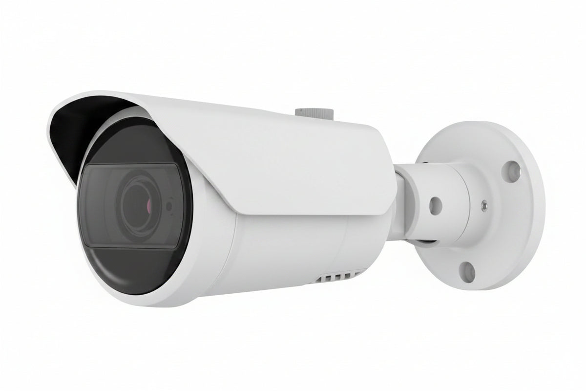 Hanwha QNO-C9083R Q-Series 4K AI IR Bullet Camera 3-10mm Varifocal Lens, White