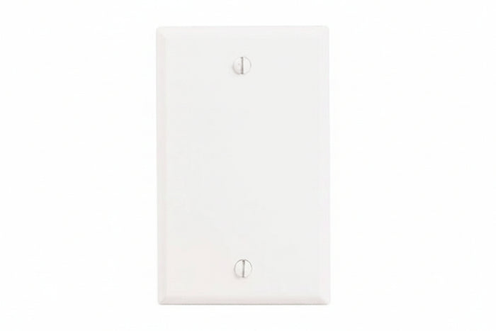 Leviton 88014 1-Gang No Device Blank Wall Plate, Standard Size, Thermoset, Box Mount, White