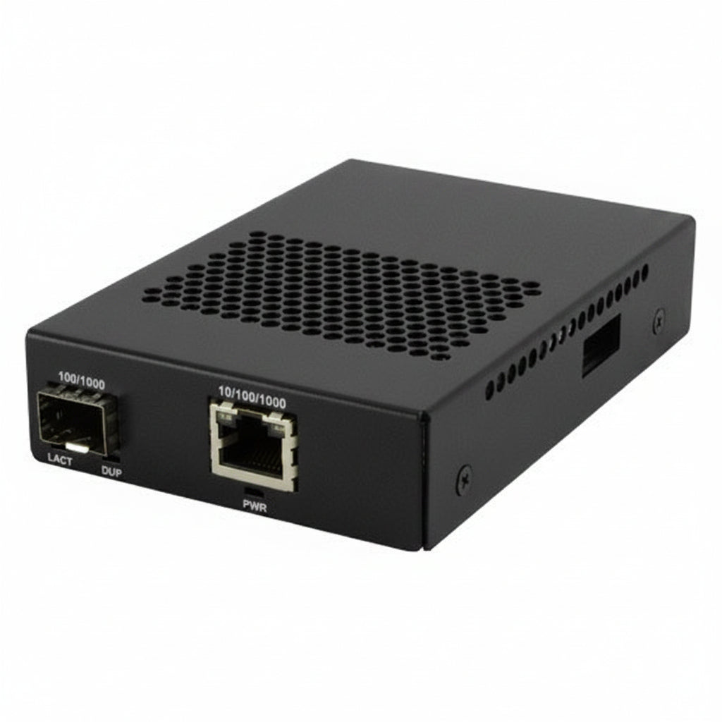 Lantronix SGFEB1014-130-NA Stand-Alone Gigabit Ethernet Media and Rate Converter, 10/100/1000Base-T (RJ-45) to 1000Base-LX 1310 nm Single Mode (SC) 10.5 dB