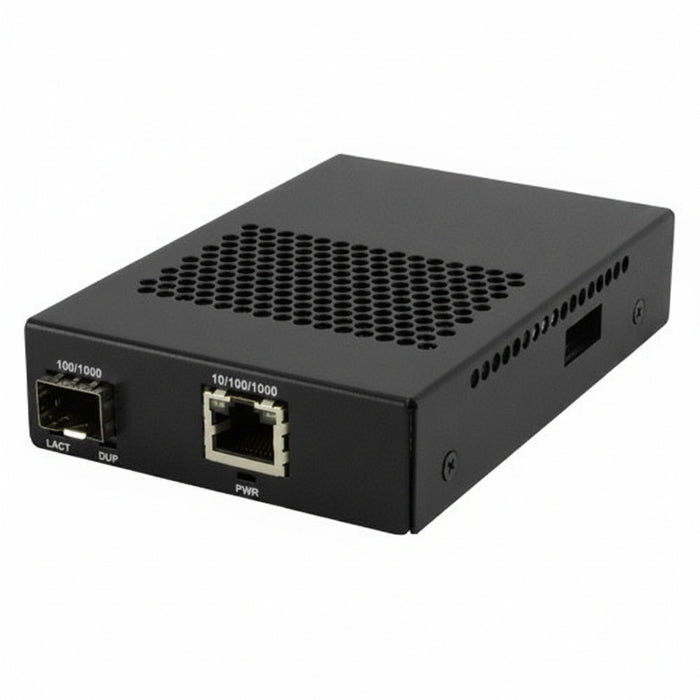 Lantronix SGFEB1014-130-NA Stand-Alone Gigabit Ethernet Media and Rate Converter, 10/100/1000Base-T (RJ-45) to 1000Base-LX 1310 nm Single Mode (SC) 10.5 dB