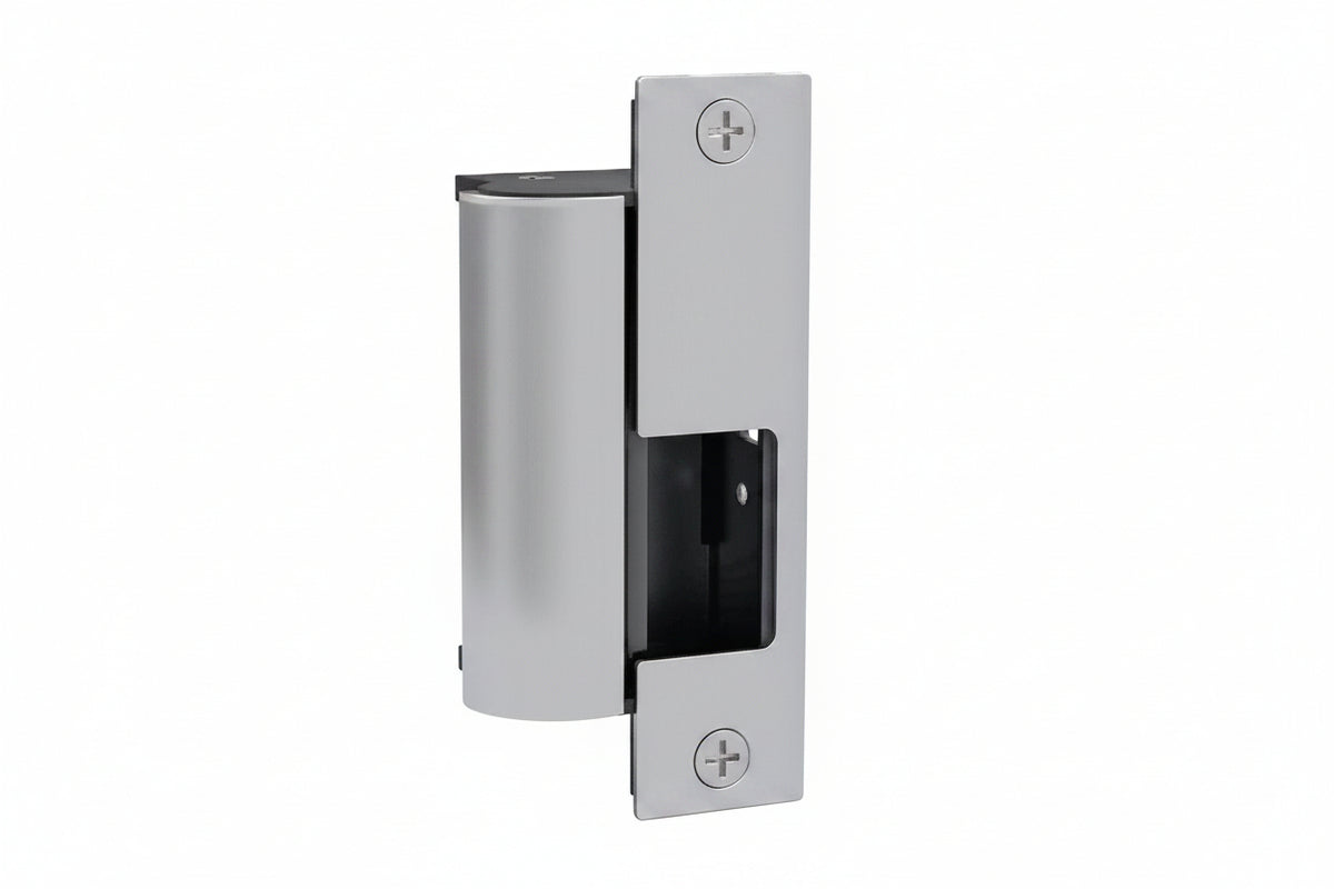 HES 1006CLB-F-12/24D-630 1006 Series Complete Electric Strike, Fail Safe, Includes Faceplates (J, K, KD, KM), Satin Stainless Steel