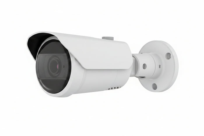 Hanwha QNO-C9083R Q-Series 4K AI IR Bullet Camera 3-10mm Varifocal Lens, White