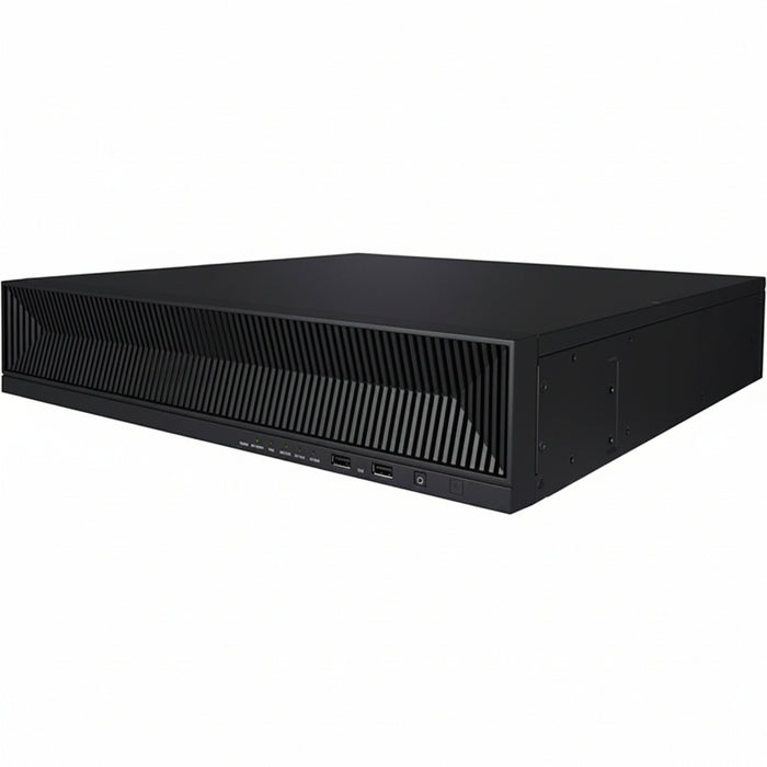 Hanwha XRN-1620SB1 X-Series 4K 16-Channel H.265 PoE+ NVR with AI Search, 140Mbps, 8TB HDD, Black