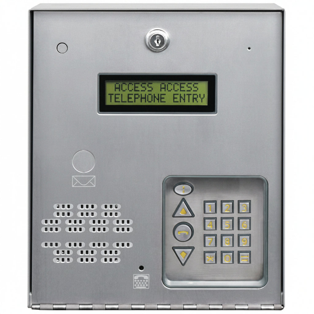 Linear AE-100 Commercial Single-Door Telephone Entry System, Stainless-Steel Front Panel
