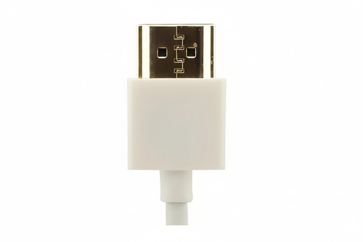 Kramer C-HM/HM/PICO/WH-3 Ultra Slim Flexible High-Speed HDMI Cable with Ethernet, 4K at 60 Hz (4:4:4), 0.90m (3'), White