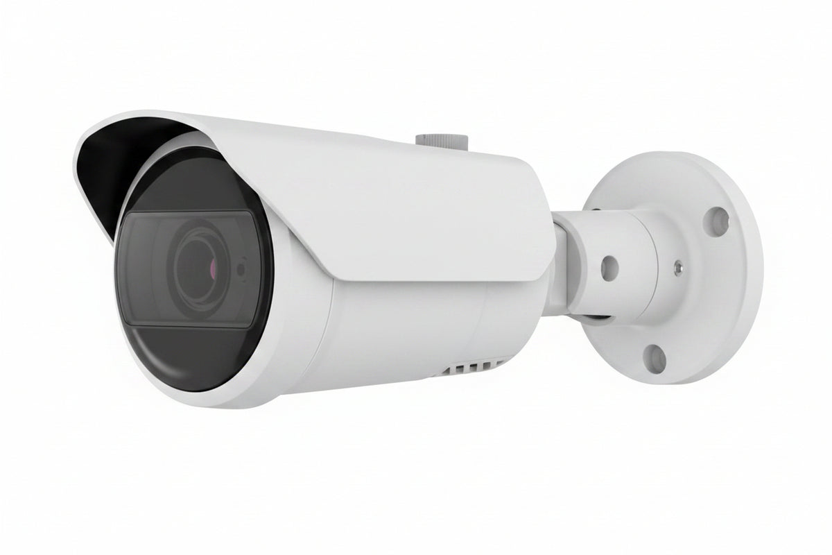 Hanwha QNO-C9083R Q-Series 4K AI IR Bullet Camera 3-10mm Varifocal Lens, White