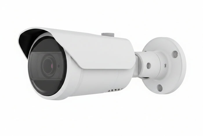 Hanwha QNO-C9083R Q-Series 4K AI IR Bullet Camera 3-10mm Varifocal Lens, White