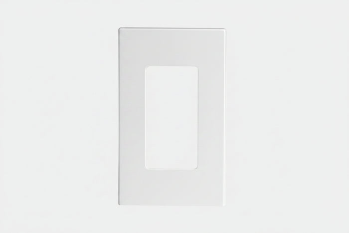 Leviton 80301-SW 1-Gang Decora Plus Screwless Wall Plate, White
