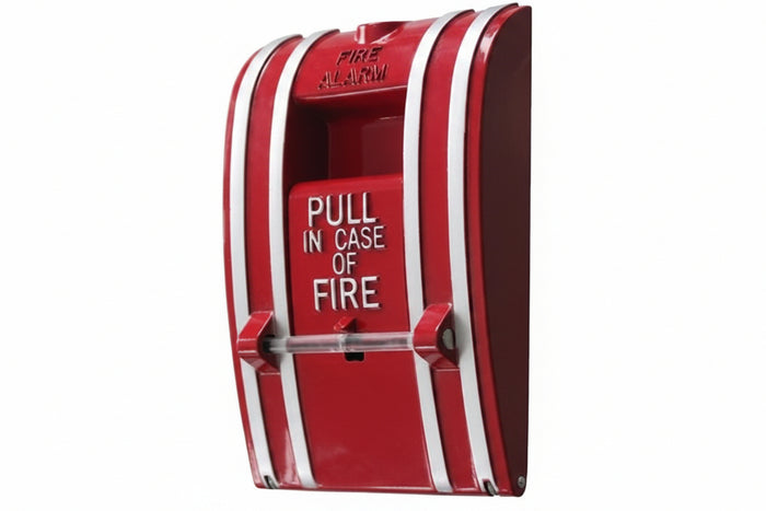Kidde K-270-DPO Fire Alarm Pull Station, Non-coded, Break glass, Metal, Double pole, Open Circuit, Screw terminal