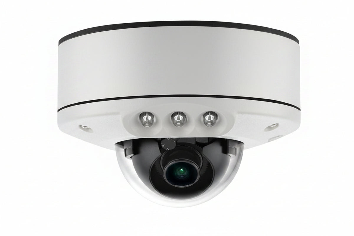 IDIS AV5856DNIR-S 5MP WDR Ultra-Low Profile IR Dome IP Camera with SNAPstream, 2.8mm Lens (Replaces AV3556DN-S)