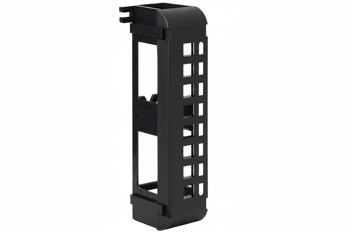 ICC IC107BP8VB Blank Wall Mount Patch Panel with Ports and Zero-U for EZ and HD Style