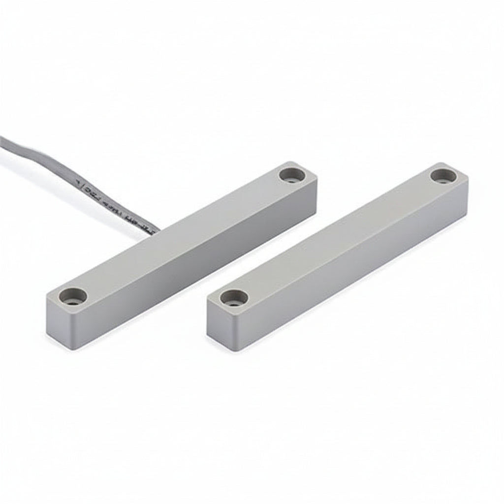 Honeywell Home 7945GY XTP Surface Mount Magnetic Contact with 6' Leads and Surge Protection, 2-1/2" Wide Gap, Gray