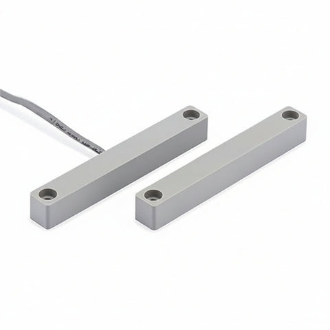 Honeywell Home 7945GY XTP Surface Mount Magnetic Contact with 6' Leads and Surge Protection, 2-1/2" Wide Gap, Gray