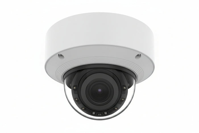 Hanwha XND-A9084RV 8MP WN9 AI Indoor Dome IP Camera, 131.2' (40m) IR Range, 2.1x Zoom Ratio, 4.4-9.3mm Motorized Varifocal Lens