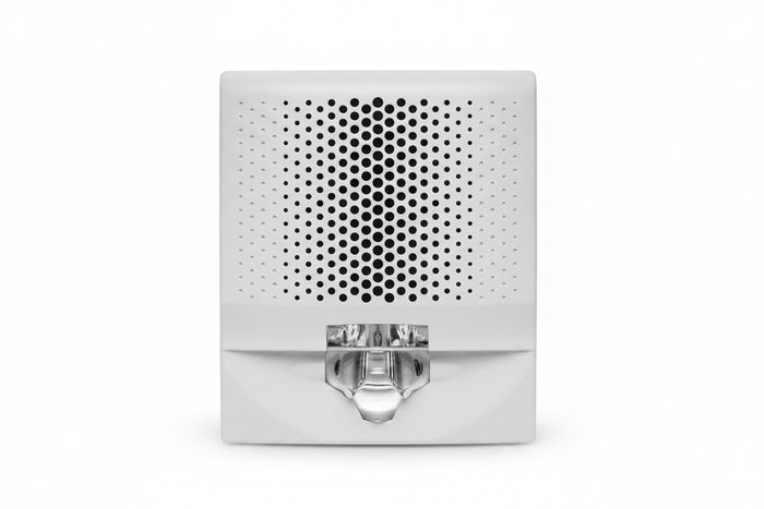Kidde EG4AVWF Genesis EG4 Wall Horn/Strobe, 15-110cd, White, FIRE Marking, Room Side Wiring Plate Included