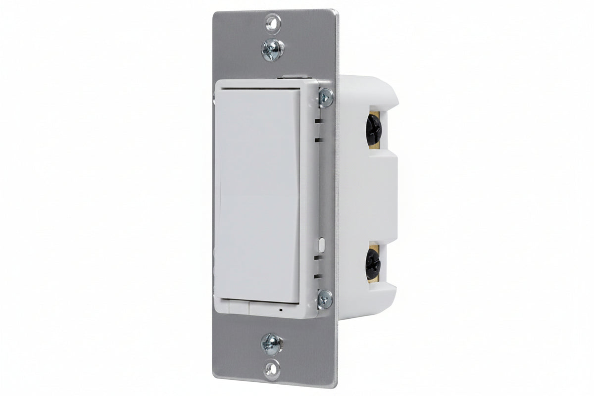 Jasco 64556 Wi-Fi In-Wall Smart Switch, White and Light Almond Paddles
