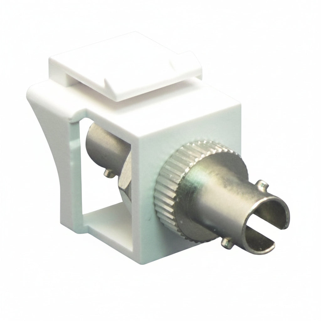 ICC IC107ST2WH ST Fiber Optic Keystone Coupler with Simplex Port