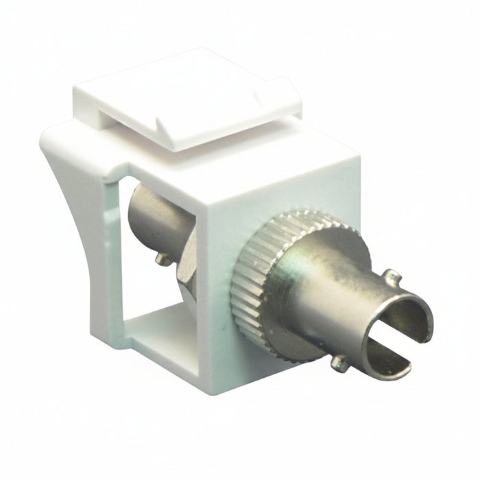 ICC IC107ST2WH ST Fiber Optic Keystone Coupler with Simplex Port