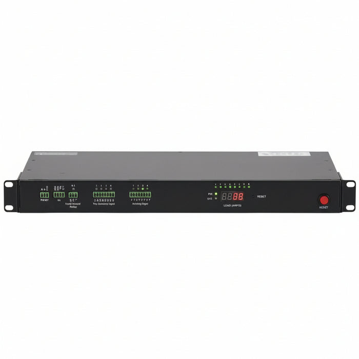 LifeSafety Power HAC-8R-BOXED AC Helix ATS Power Distribution Unit, Rack Mounted, 1U