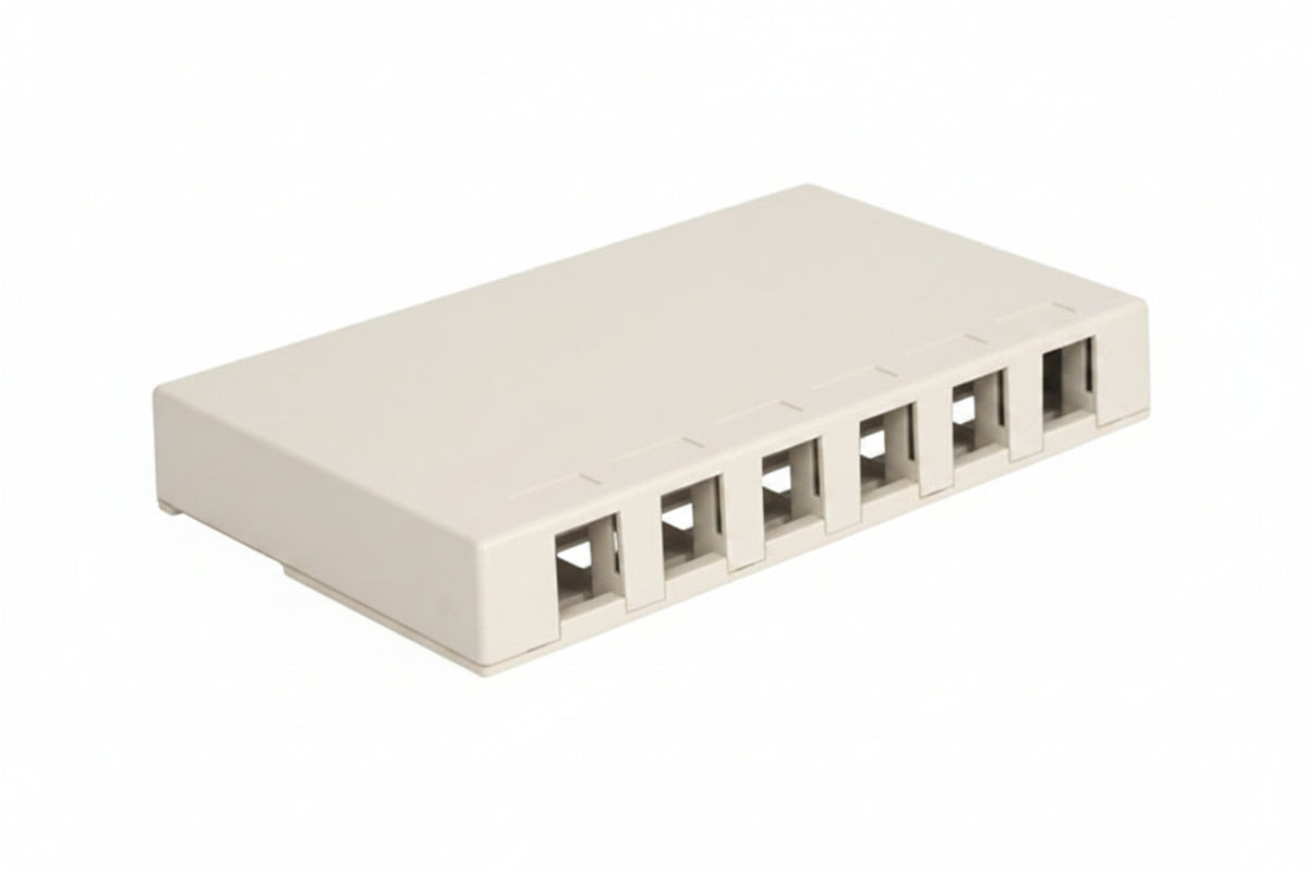 ICC IC107SB6WH Surface Mount Box with Ports, White