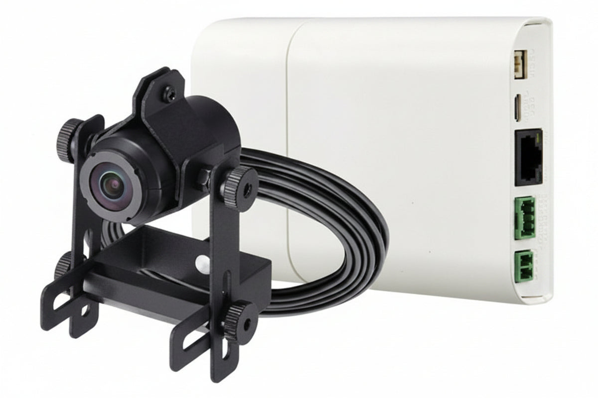 Hanwha XNB-H6240A X-Series 2MP Network ATM Camera Kit with 1.5m Cable, 2.4mm Fixed Lens, Ivory