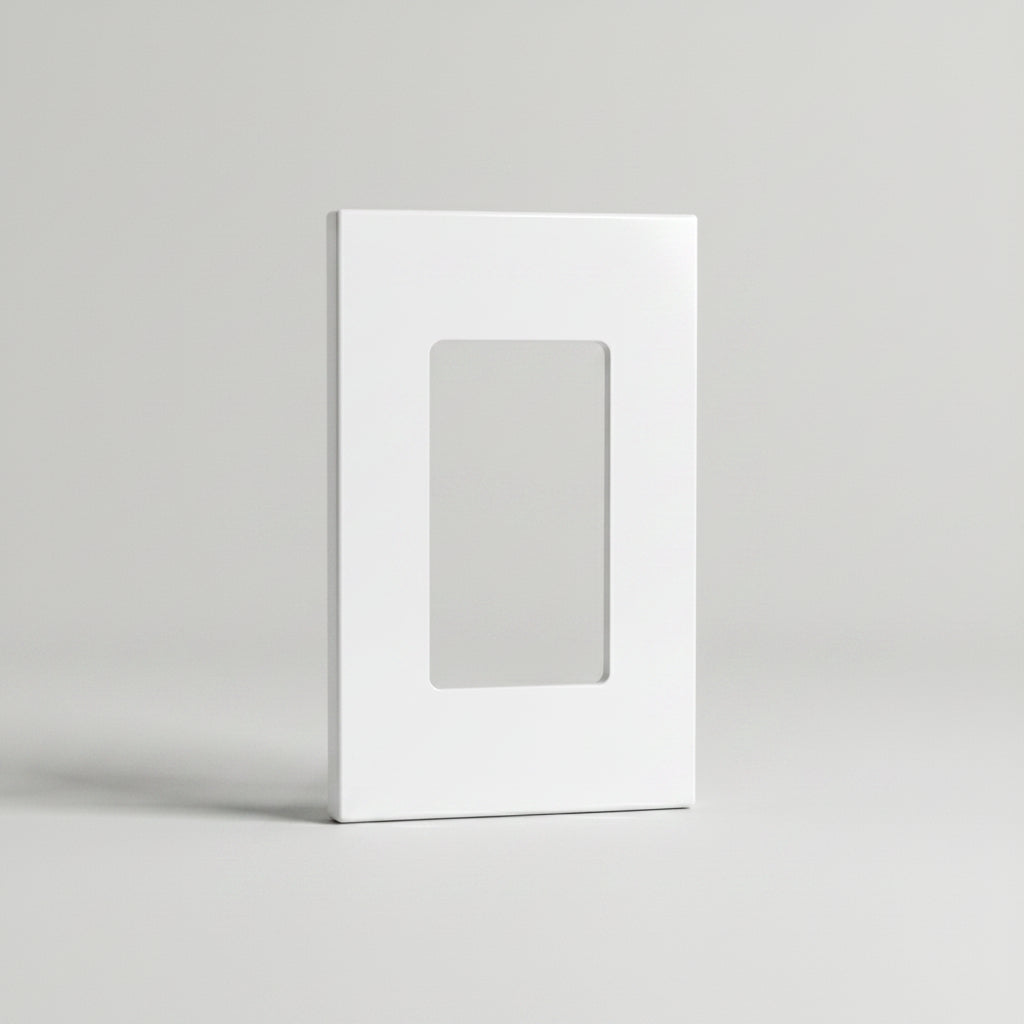 Leviton 80301-SW 1-Gang Decora Plus Screwless Wall Plate, White