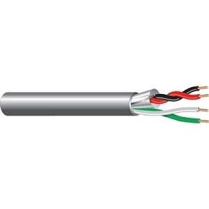West Penn 355GY1000 22/4 Solid Tinned Copper Audio Control Cable 1000ft Riser