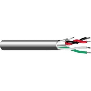 West Penn 357GY1000 22/4 Stranded Audio Cable CMR 1000ft Gray