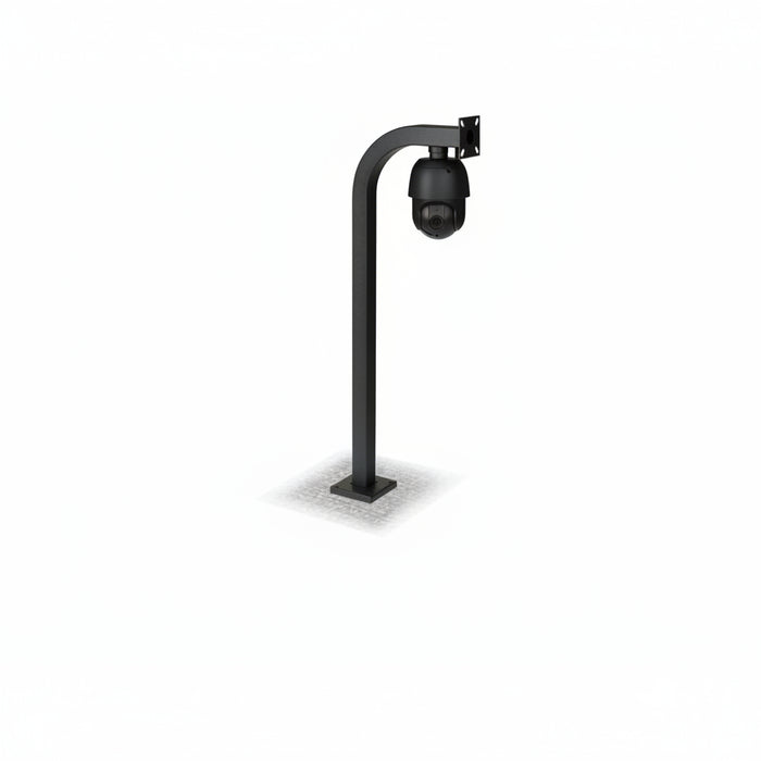Linear GNC-1 Curb-Mount Gooseneck for Keypad, Telephone Entry System and Access Control Systems, Black