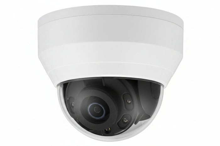 Hanwha QND-8010R Q-Series 5MP IR Dome Camera, 2.88mm Fixed Lens, White