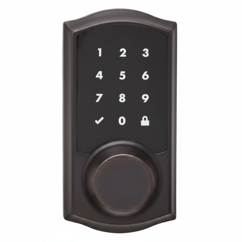 Kwikset 99180-002 Home Connect 918 Z-Wave LR Smart Lock, Traditional Style, Venetian Bronze