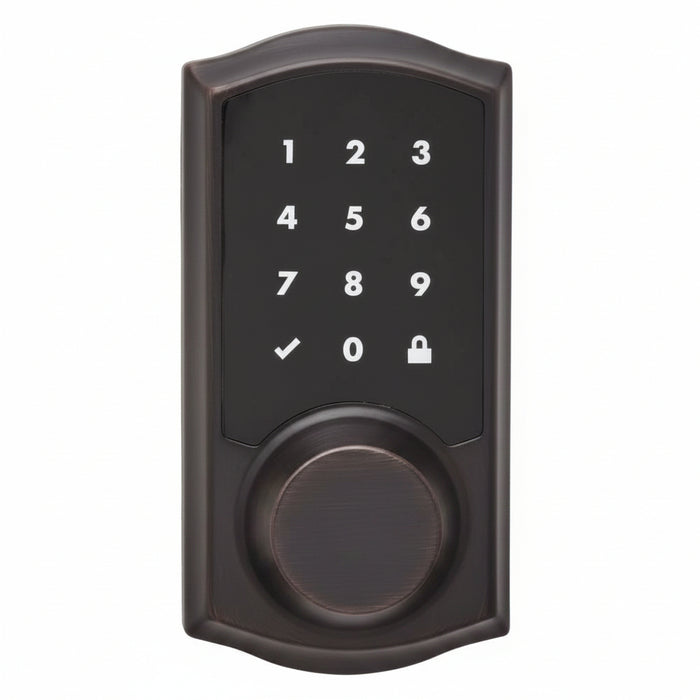 Kwikset 99180-002 Home Connect 918 Z-Wave LR Smart Lock, Traditional Style, Venetian Bronze