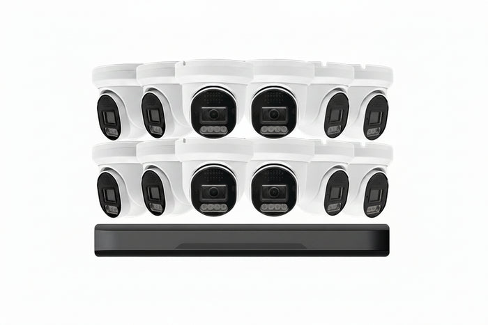 Luminys K5T-16L2A4 LumiLuxLite IP Kit, Includes 16-Channel 5MP NVR with 4TB HDD and (12) 5MP LumiLuxLite Turret Camera