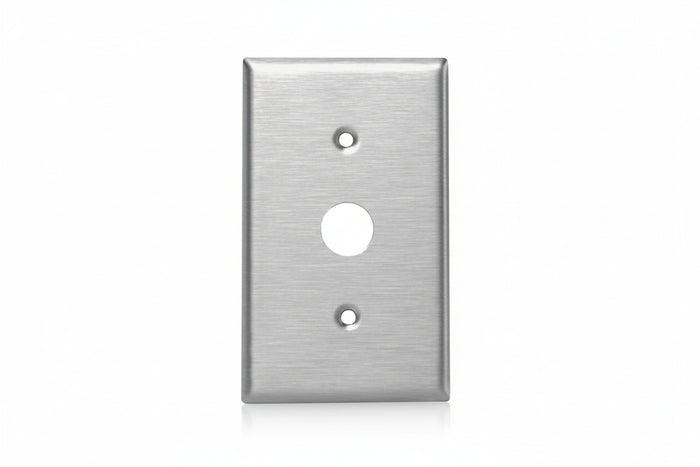 Leviton 84071-40 1-Gang Key Lock Power Switch Wall Plate, Standard Size, Magnetic Stainless Steel