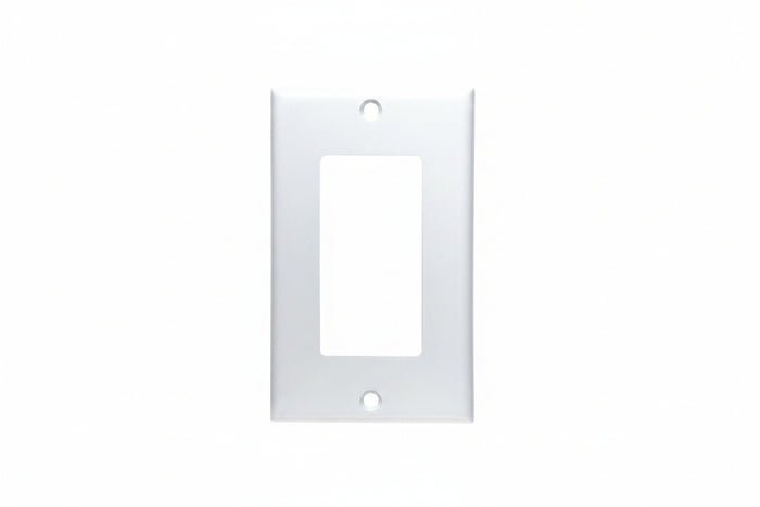 Leviton 80401-W 1-Gang Decora/GFCI Device Decora Wall Plate, Standard Size, Thermoset, Device Mount, White
